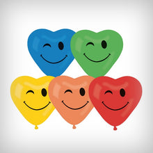 Laden Sie das Bild in den Galerie-Viewer, 5 Herzballons &quot;Blinky&quot;
