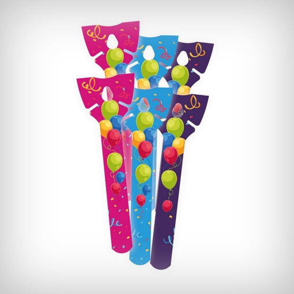 6 Öko-Ballonhalter aus Pappe