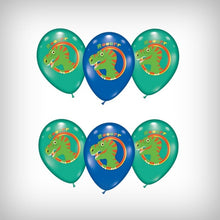 Laden Sie das Bild in den Galerie-Viewer, 6 Ballons &quot;Dinosaurier&quot;
