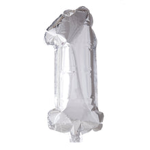Laden Sie das Bild in den Galerie-Viewer, 1 Folienballon Zahl 0-9 SILBER 86 cm (Auswahl)
