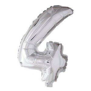 1 Folienballon Zahl 0-9 SILBER 86 cm (Auswahl)