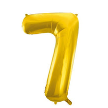 Laden Sie das Bild in den Galerie-Viewer, 1 Folienballon Zahl 0-9 GOLD 86 cm (Auswahl)
