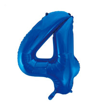 Laden Sie das Bild in den Galerie-Viewer, 1 Folienballon Zahl 0-9 BLAU 86 cm (Auswahl)
