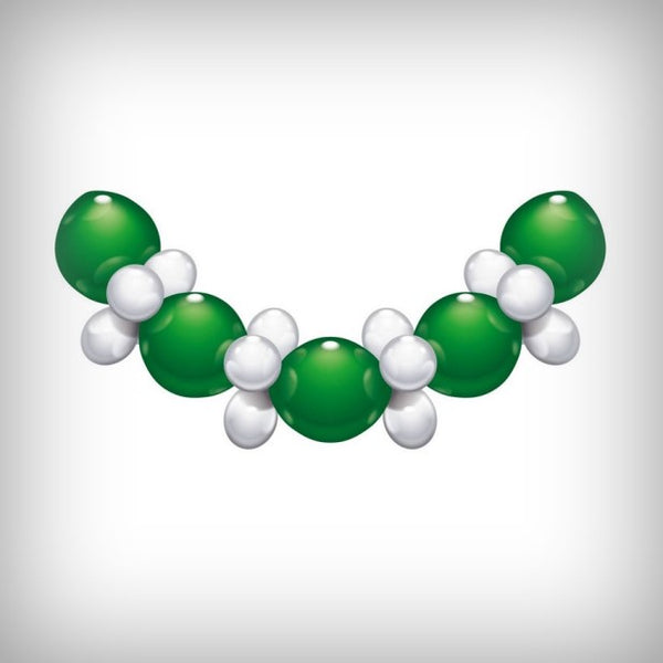 Ballon-Set GRÜN/WEISS 2,10 m