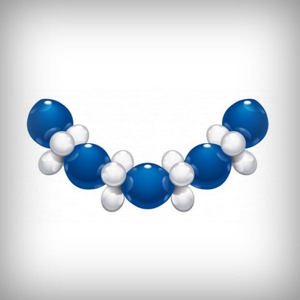Ballon-Set BLAU/WEISS 2,10 m