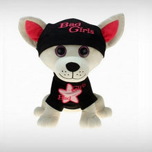 Laden Sie das Bild in den Galerie-Viewer, Plüsch Chihuahua &quot;Bad Girl&quot; schwarz 30 cm
