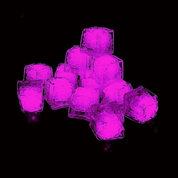 1 LED Eiswürfel PINK