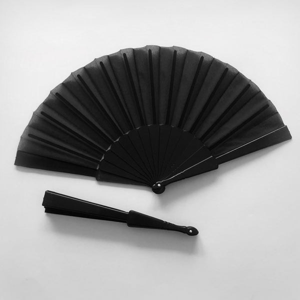 1 Hand-Fächer SCHWARZ