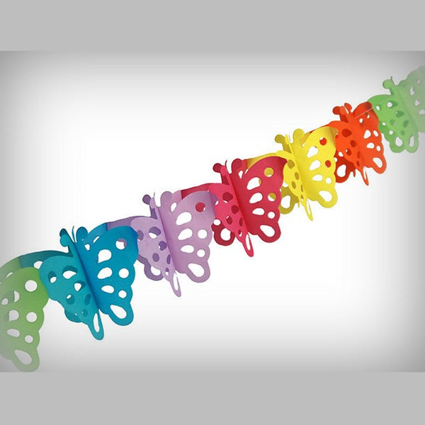 1 Schmetterlings-Girlande 3 m - 20x10,5 cm
