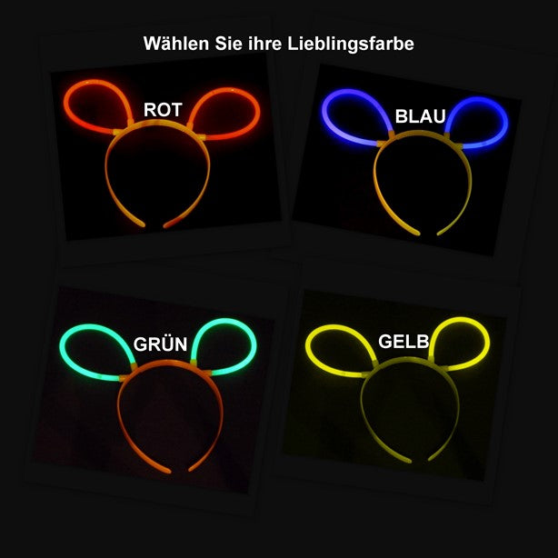 1 Knicklicht-Haarreif (Farbauswahl)