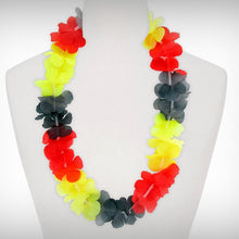 Laden Sie das Bild in den Galerie-Viewer, 1 Hawaiikette "schwarz-rot-gelb" - Sonderpreis -
