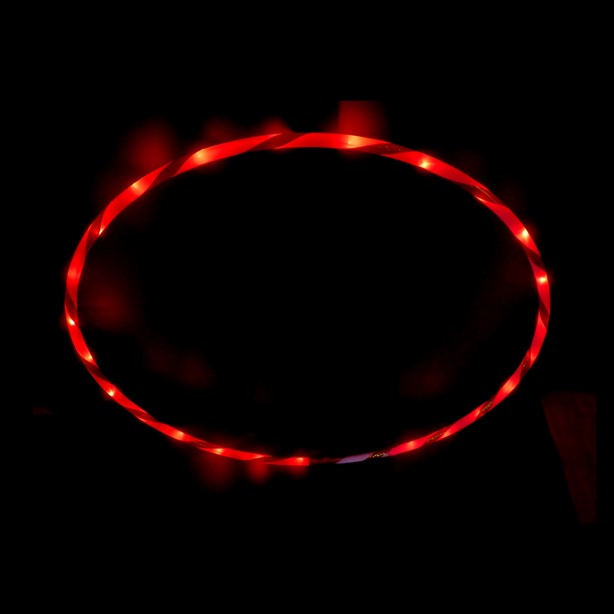 1 LED Hula Hopp Reifen ROT
