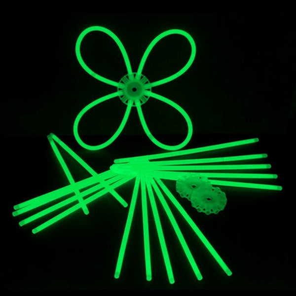 100 Arm-Knicklichter 200 x 5 mm in GRÜN