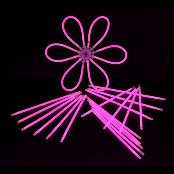 100 Knicklichter 200 x 5 mm in PINK