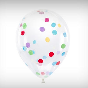 6 Konfetti Lufballons