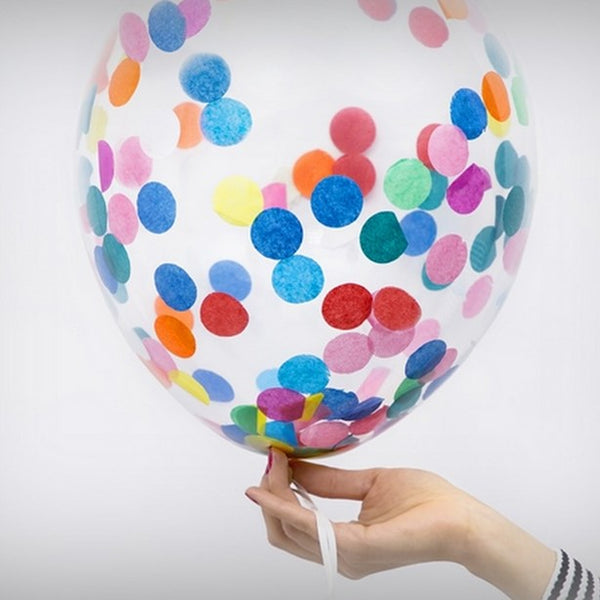 6 Konfetti Lufballons