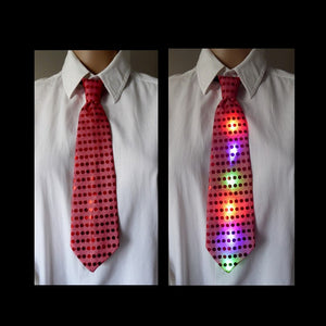 1 LED Krawatte (Farbauswahl)