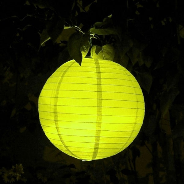 1 LED Lampion 40 cm in GELB