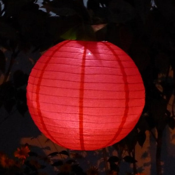 1 LED Lampion 40 cm in ROT