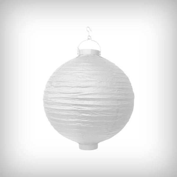 1 LED Lampion 30 cm weiß ohne Batterien