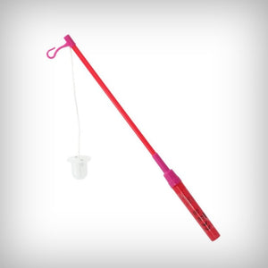 1 LED Laternenstab 40 cm rot/pink