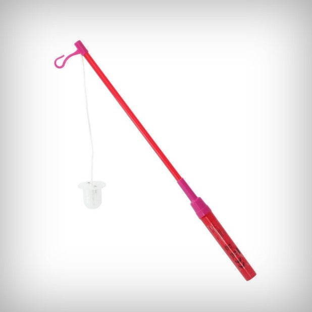 1 LED Laternenstab 40 cm rot/pink