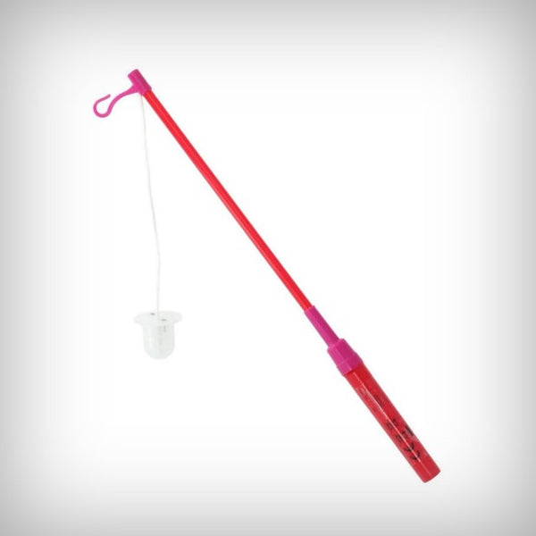 1 LED Laternenstab 40 cm rot/pink