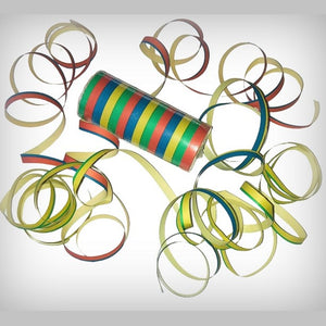 1 Rolle Luftschlangen "Streifen bunt"