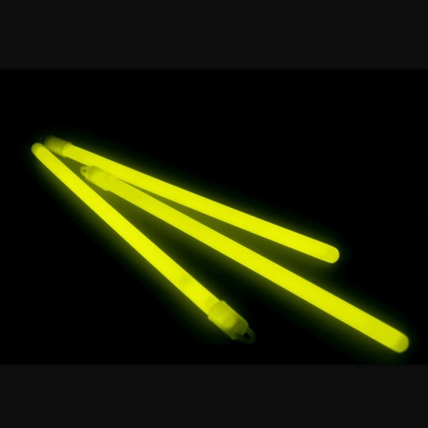 25 Mega Knicklichter 250 x 10 mm in GELB - BULK