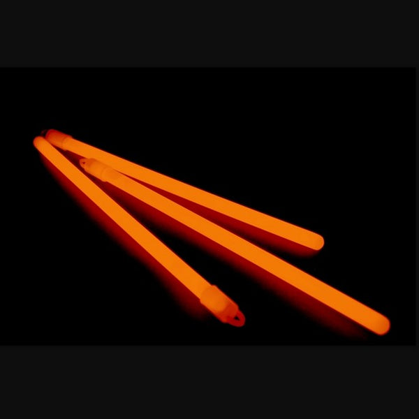 25 Mega Knicklichter 250 x 10 mm in ORANGE - BULK