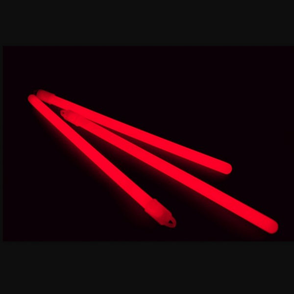 25 Mega Knicklichter 250 x 10 mm in ROT - BULK