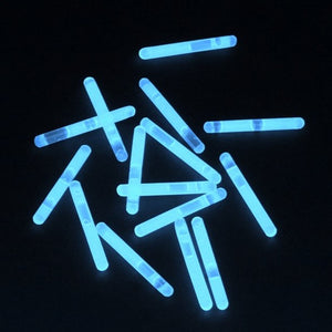 50 Mini-Knicklichter 38 x 4,5 mm in BLAU