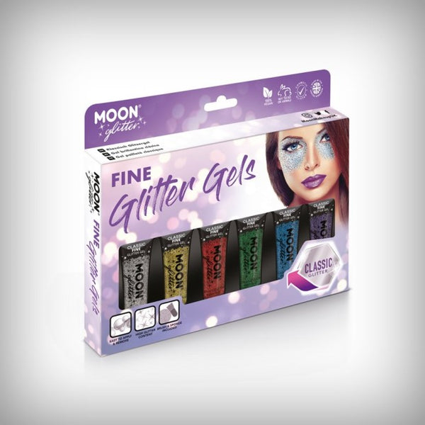 Moon Classic Fine Glitter Gel-Set