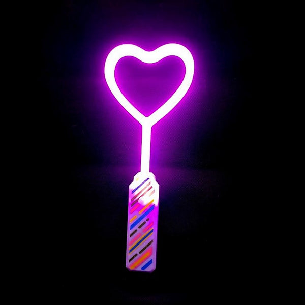 1 LED Neon Leuchtstab mit Herz in PINK