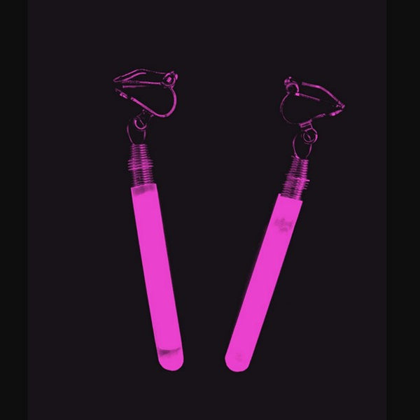 1 Paar Knicklicht-Ohrringe PINK