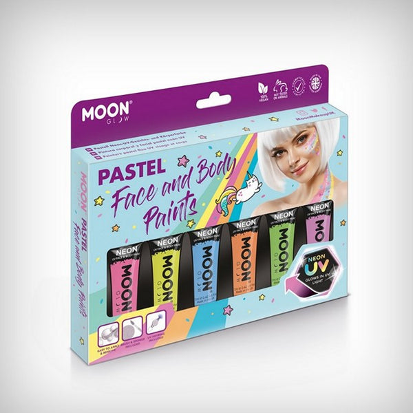 Moon Pastel UV Face Paint Set