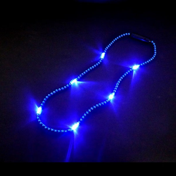 1 Perlenkette mit LEDs in BLAU