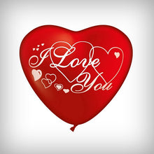 Laden Sie das Bild in den Galerie-Viewer, 1 Riesen-Herz Ballon &quot;I love you&quot;

