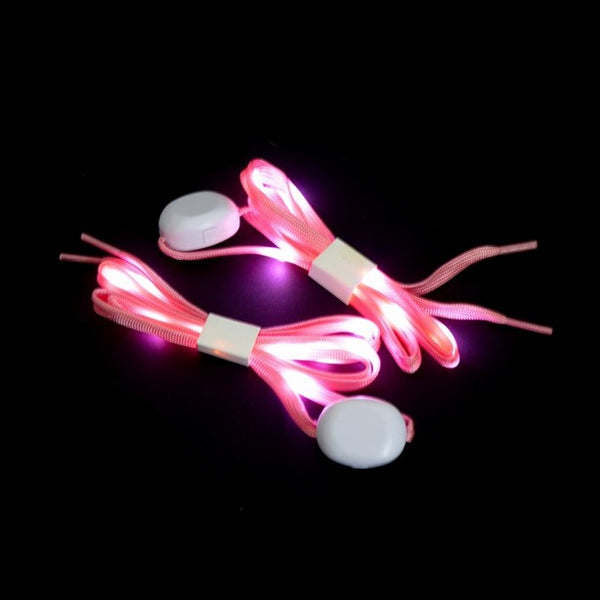 1 Paar LED Schnürsenkel Nylon ROSA