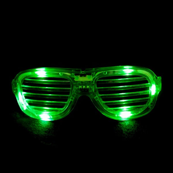 1 LED Shutter-Brille in GRÜN