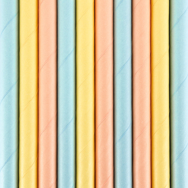 10 Papier-Trinkhalme 