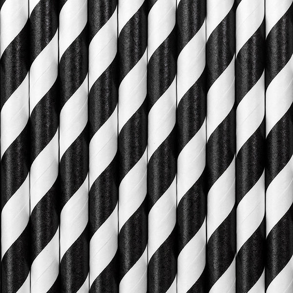 10 Papier-Trinkhalme 
