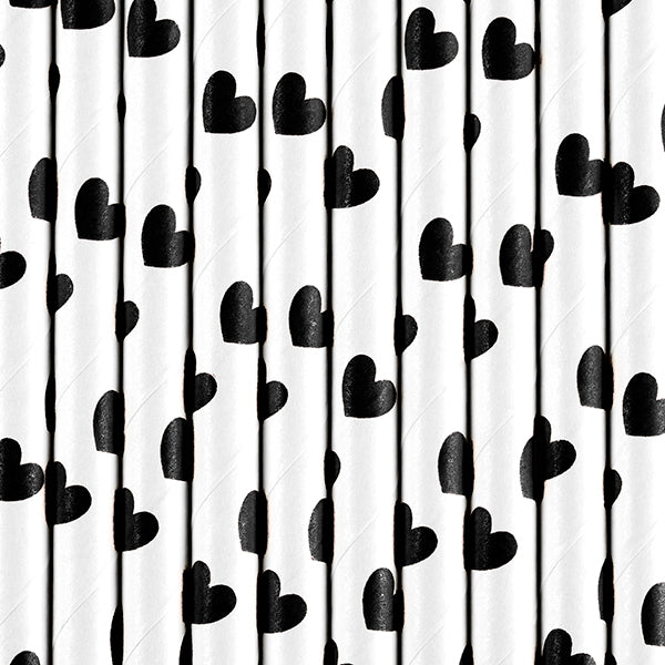 10 Papier-Trinkhalme 