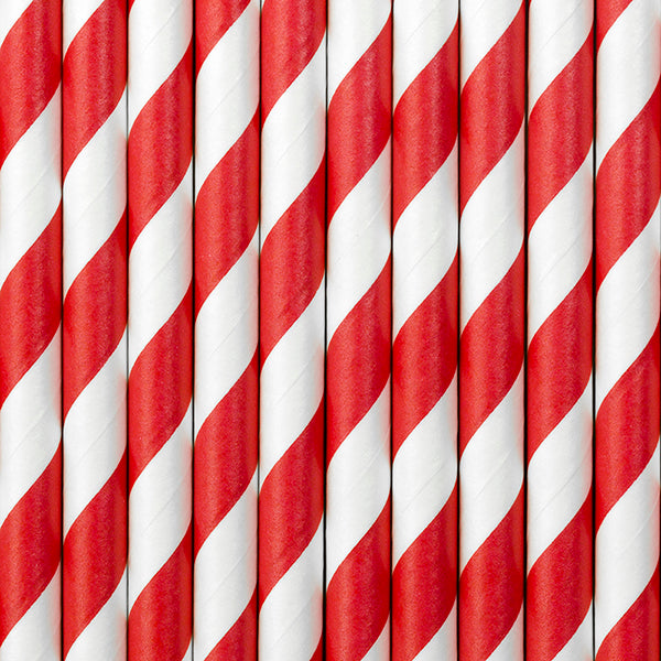 10 Papier-Trinkhalme 