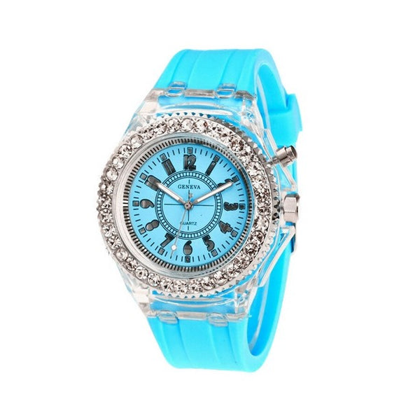 1 LED Quarz Uhr (Farbauswahl)