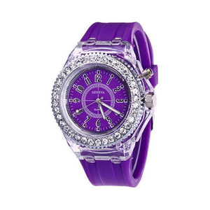 1 LED Quarz Uhr (Farbauswahl)