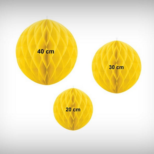 1 Wabenball GELB (Größenauswahl)