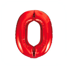 Laden Sie das Bild in den Galerie-Viewer, 1 Folienballon Zahl 0-9 ROT 86 cm (Auswahl)
