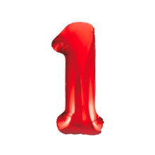 Laden Sie das Bild in den Galerie-Viewer, 1 Folienballon Zahl 0-9 ROT 86 cm (Auswahl)

