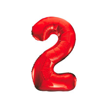 Laden Sie das Bild in den Galerie-Viewer, 1 Folienballon Zahl 0-9 ROT 86 cm (Auswahl)
